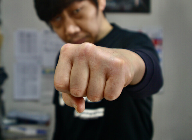 数々の名勝負を演じた吉野の左拳