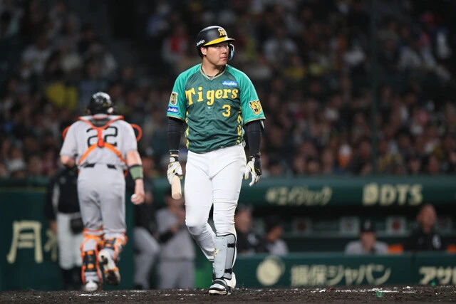 開幕から調子が上がらず、交流戦期間に2軍降格した阪神・大山。打率は1割台と低迷している