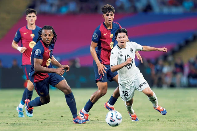 プレシーズンマッチのバルセロナ（スペイン）戦ではアシストを記録し、3-0の勝利に貢献