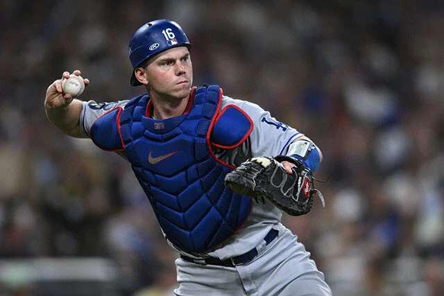 昨季、自身初のオールスター出場を果たした正捕手・スミス。山本や大谷とバッテリーを組むことになりそうだ