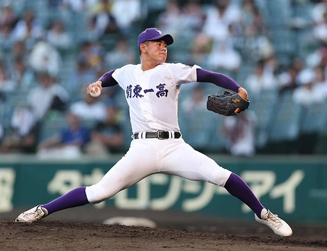 坂井遼（関東第一・東東京）今大会で自己最速の151キロをマーク。鋭いスライダーも武器