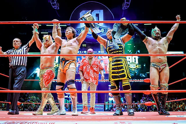 今年5月、MLW世界タッグ王者の小島聡＆OKUMURAの「CozyMAX」がマヒア・ブランカ＆ルヒドに勝利し、初防衛に成功した