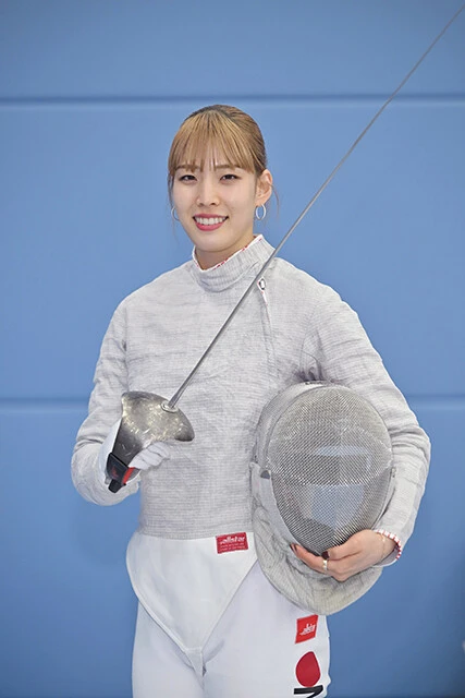 江村美咲(フェンシング女子サーブル) 昨年の杭州アジア大会では日本選手団の旗手を務めた。実力十分
