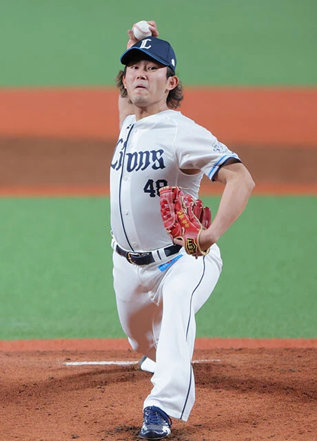 先発した6試合すべてでQSを達成し、防御率も1点台だが、2勝にとどまる西武・今井