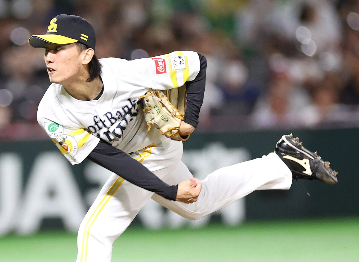 大津亮介（福岡ソフトバンクホークス）「七色の変化球、強さのあるストレート、守備や牽制なども含めて投球センスの塊」（お股ニキ氏）