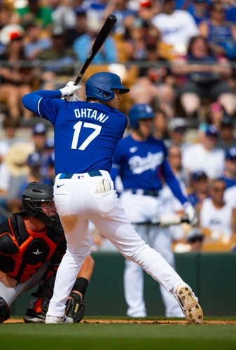 日本時間3月13日時点でオープン戦の打率.579、OPS1.705と絶好調の大谷