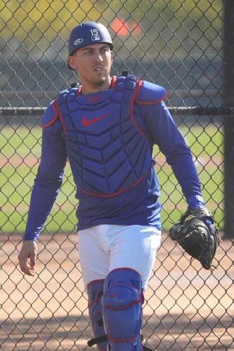 34歳のベテラン捕手、バーンズ。フレーミング技術は世界一ともいわれるほどハイレベルだ