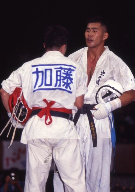 現役時代の長田。84年から92年にかけて大道塾の全日本選手権である北斗旗を重量級、無差別で計7回制した(写真提供/大道塾)