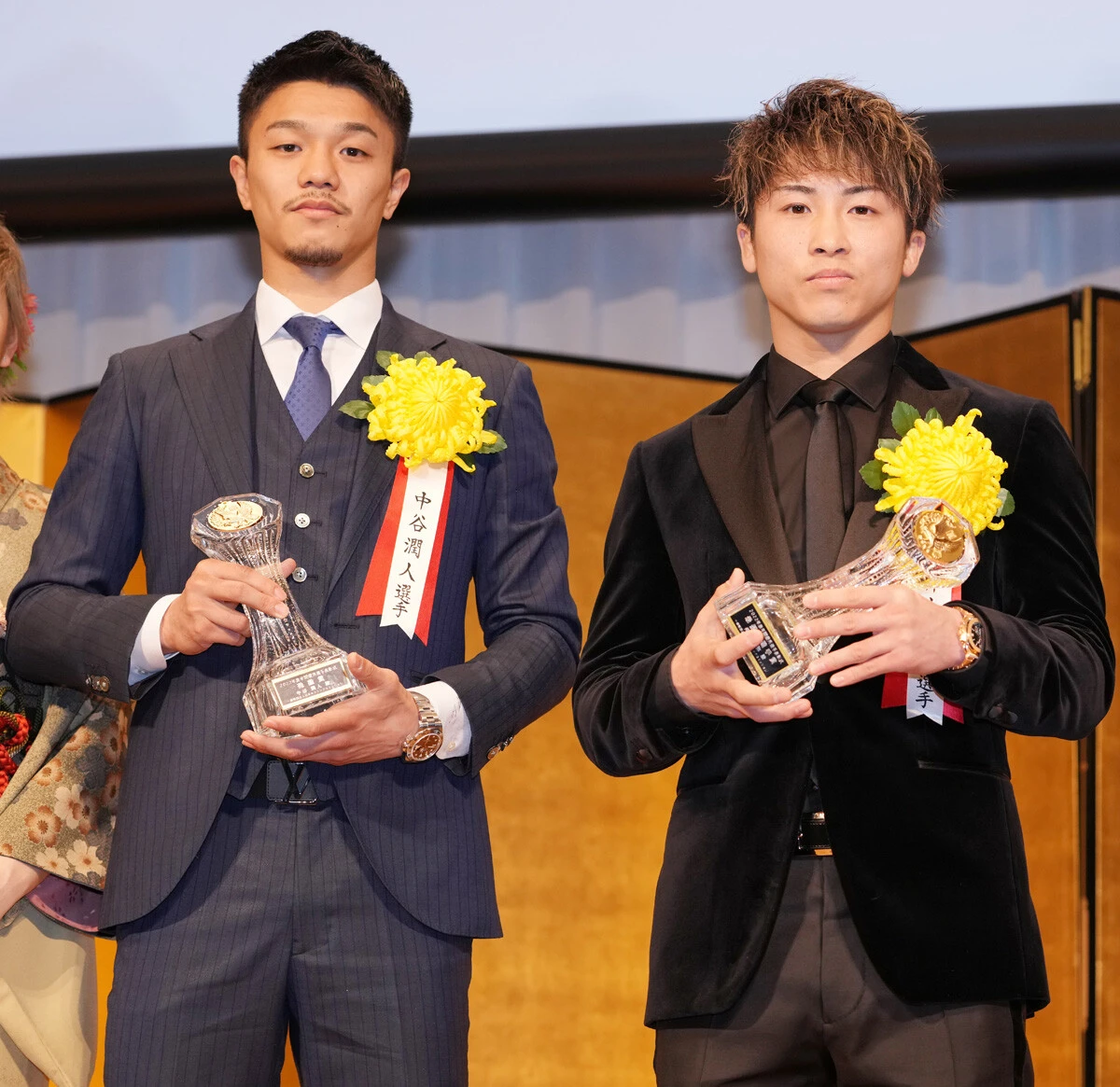 バンタム級で最も注目度が高まっているWBC王者の中谷(左)。噂される井上尚弥(右)との対戦も現実味を帯びてきている