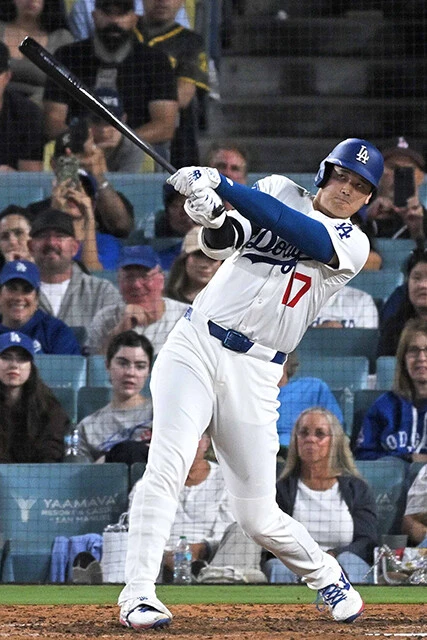 今季はキャリアハイとなる55本塁打を記録した打者・大谷。本塁打王には惜しくも1本届かず