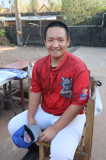 光復国中野球部の4番、田楷書(カイシュ)くん。外見どおりの長距離砲だが、肩もいい。ポジションはファースト、サード兼投手