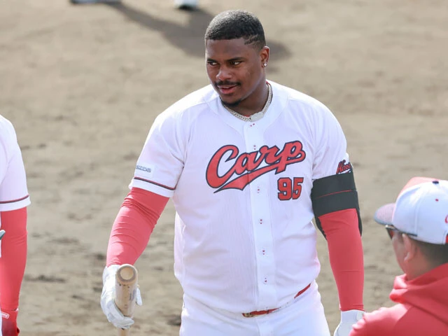 モンテロ［広島］26歳／ドミニカ／前所属：ロッキーズ／内野手／右投右打／【年俸】1億2800万円／26歳と若いがメジャー通算21本塁打の実績あり。「速いボールに強いし、マジメで日本に適応できそうなタイプ」。胸板がめっちゃ分厚い【評価B】