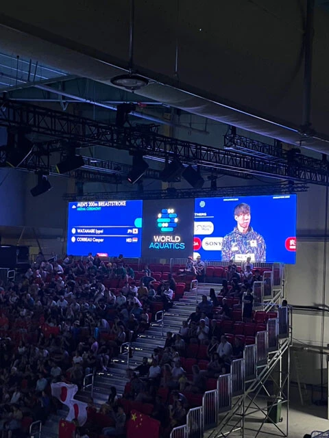 2019年大会以来6年ぶり、自身3度目の表彰台に上がった渡辺選手。銀メダル獲得にも「勝ちきれなかったのは悔しい」と述べ、早くも来年以降の代表争いに向けての意気込みを語っていたのが印象的