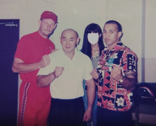 ジェイソン信長(右)、ジェラルド・ゴルドー(左)と(和田氏提供)