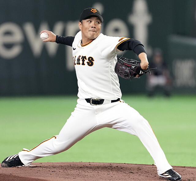今年1月にFAで楽天から巨人入りした則本。巨人で先発として一花咲かせられるか