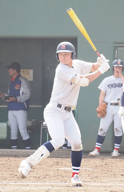 池田聖摩（横浜・神奈川）投手としても最速152キロを計測する、将来有望な俊足内野手