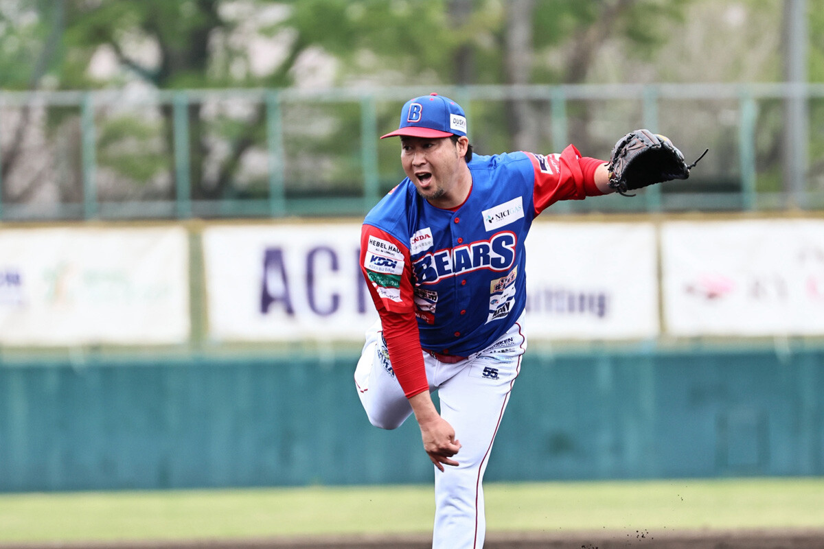BC埼玉武蔵に復帰した今シーズン、田澤の成績は1勝2敗、13ホールド1セーブ。防御率1.96と好成績を残した