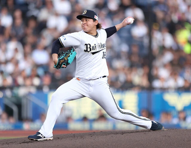 背番号18を背負うオリックス・宮城。3月には2大会連続でWBCに出場する