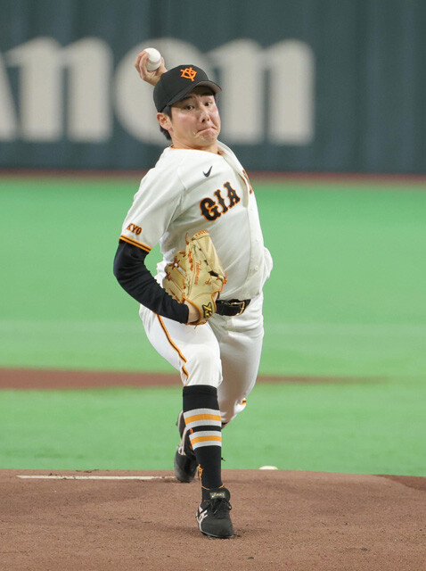 開幕戦で勝利を挙げた後も勝ち星を重ねる巨人の竹丸。シーズン序盤ながら、すでに新人王レースを独走している
