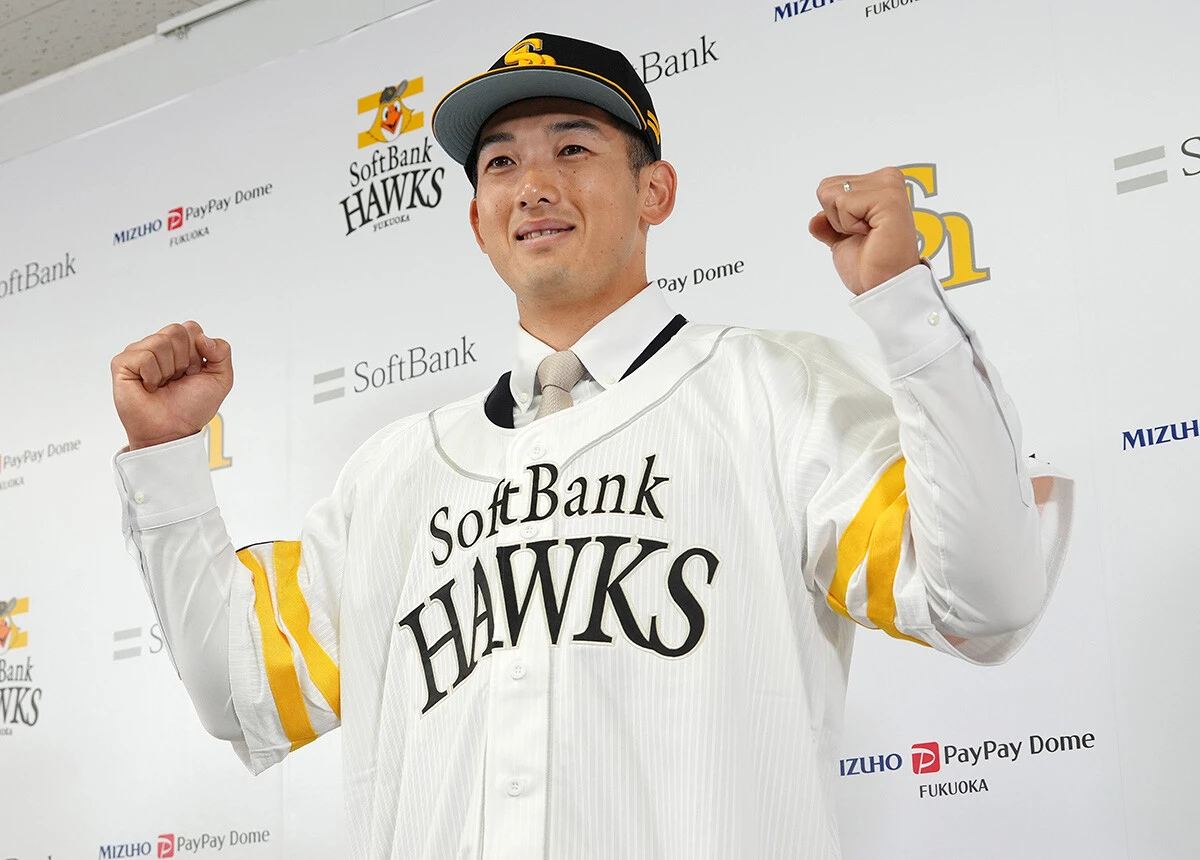 5月12日に電撃トレードでソフトバンク入りした山本祐。移籍翌日に早くもスタメン出場