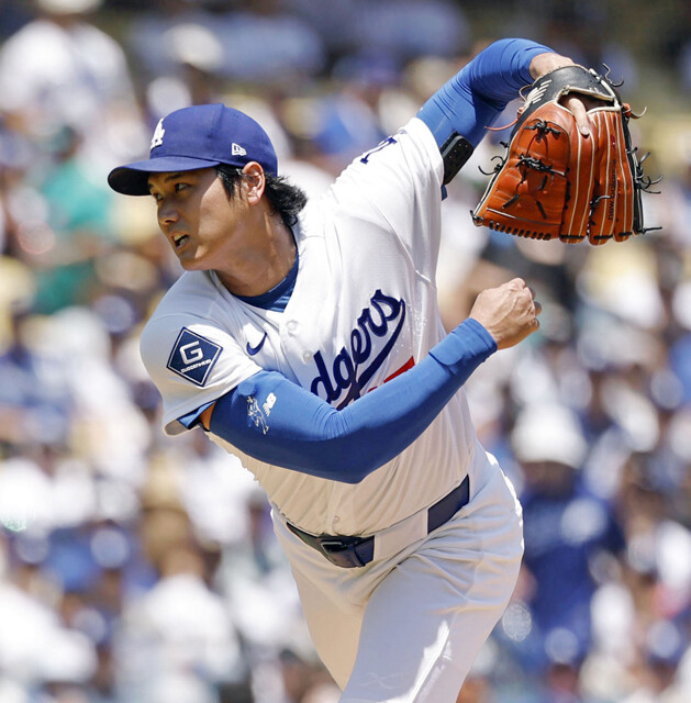 現地時間6月22日時点で、投手・大谷の成績は7勝2敗、防御率1.47。投球間隔を空けての起用で投球回数は少なめ