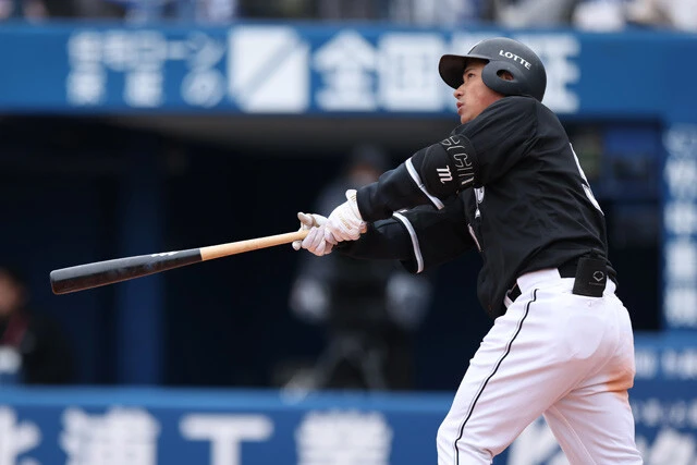 愛斗（ロッテ／外野手）　2軍で打率.355、9盗塁のロッテ・愛斗。左翼、右翼を守れる右の中距離打者は引く手あまただ
