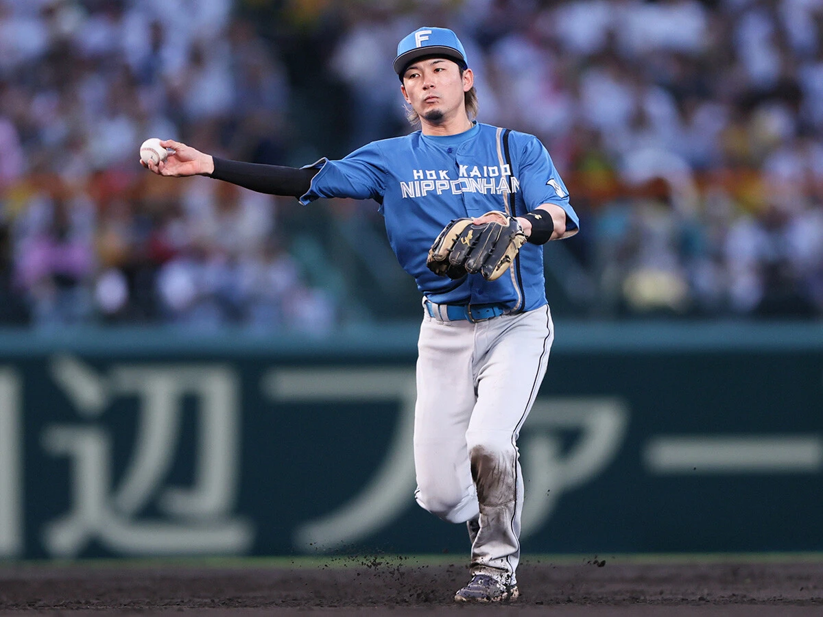 オールスターファン投票パ・リーグ遊撃手部門1位の水野（日本ハム）。勝負強いバッティングが魅力