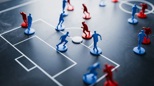 サッカーの戦略ボードのイメージ画像