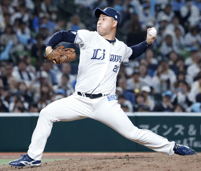 ドラフト2位ルーキーにしてクローザーを任された岩城。大抜擢に応えて堂々の18セーブを記録