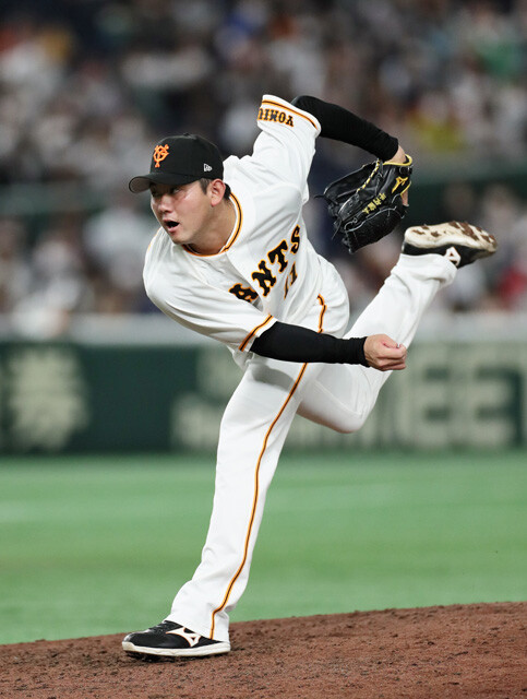 平内龍太（巨人／投手）　最速157キロ右腕の巨人・平内。2軍で19奪三振、16四球を記録。環境を変えて輝けるか