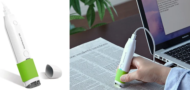  ＰＣと接続することで、読み取ったデータをテキスト化！　日本語だけでなく、英語や中国語など約１９３ヵ国語に対応しており、しかも翻訳もＯＫ。これは、学習＆ビジネスで大活躍確定のガジェット！