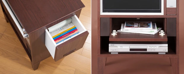 オーディオラックを配置。HDMI端子を3つ装備し、最新機器にもがっつり対応!