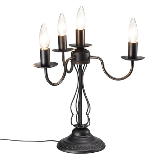 ヤザワ　アンティーク調スタンドライト　４灯シャンデリアランプ付き　Ｙ０７ＳＤＣ６０ＸＲ０１ＢＺ