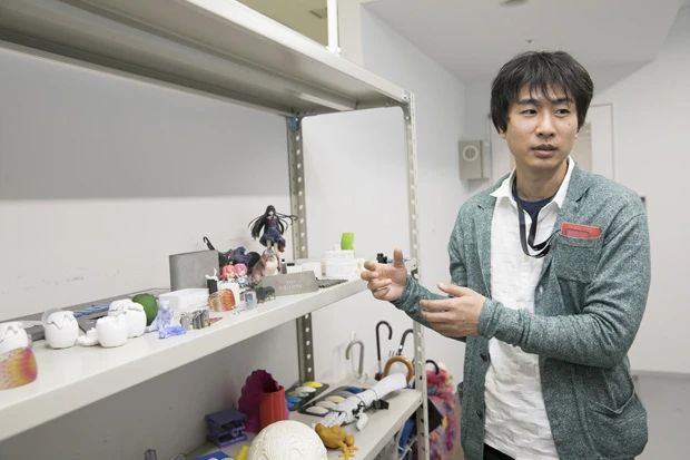 ＤＭＭ．ｍａｋｅの川岸部長。２０１２年から３Ｄプリンター事業に参加