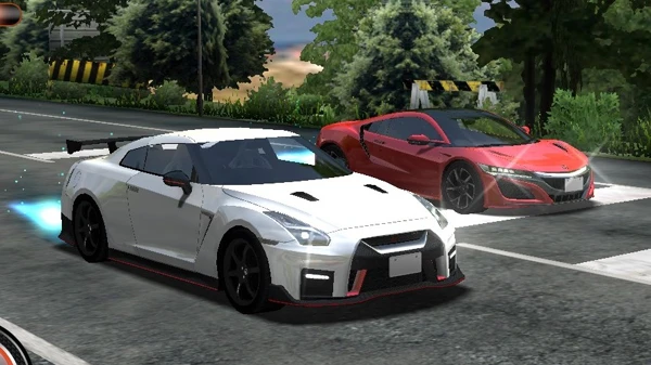 国産を代表するマシン、日産 NISSAN GT-R NISMO R35 2017(左)とホンダのNSX NC1(右)の夢バトルが実現!