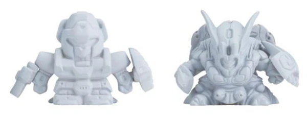 (左)A級ヘビーメタル エルガイムと(右)オーラ・バトラー ズワース