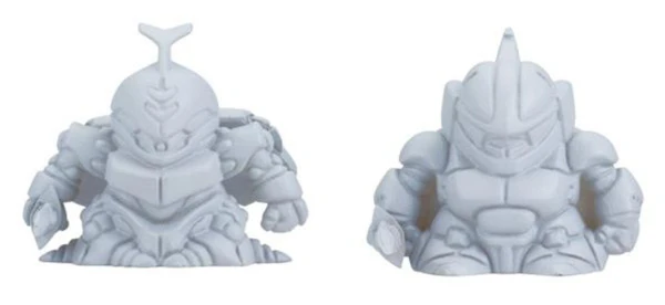 (左)オーラ・バトラー ダンバインと(右)オーラ・バトラー ビルバイン