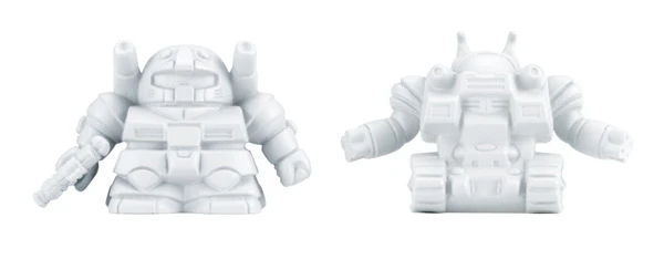 (左)ガンキャノンと(右)ガンタンク