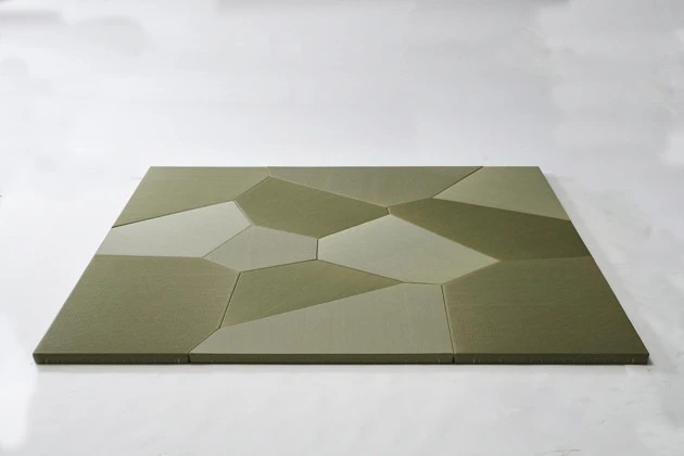 コンピューテーショナルデザインでパターンが生成される「ヴォロノイ畳」。３Ｄスキャナーを使ってどんな形の部屋にでもぴったり合う「世界でただひとつの畳」を作成できる