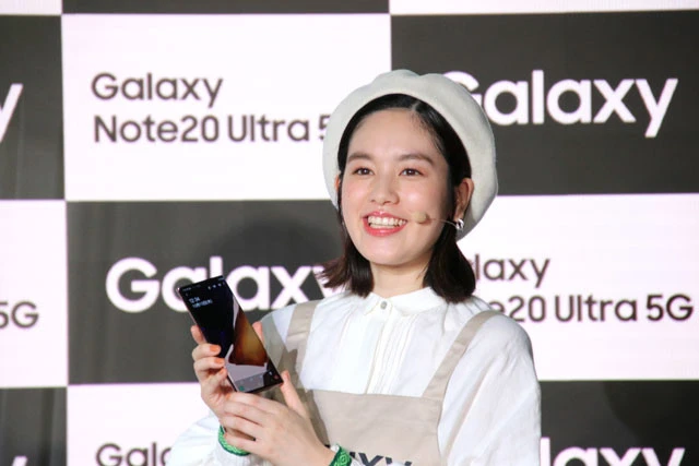 最新『Ｇａｌａｘｙ　Ｎｏｔｅ』ＰＲイベント出席の筧美和子、ＣＯＷＣＯＷとのコラボネタに「ぜひ！　お願いします！」