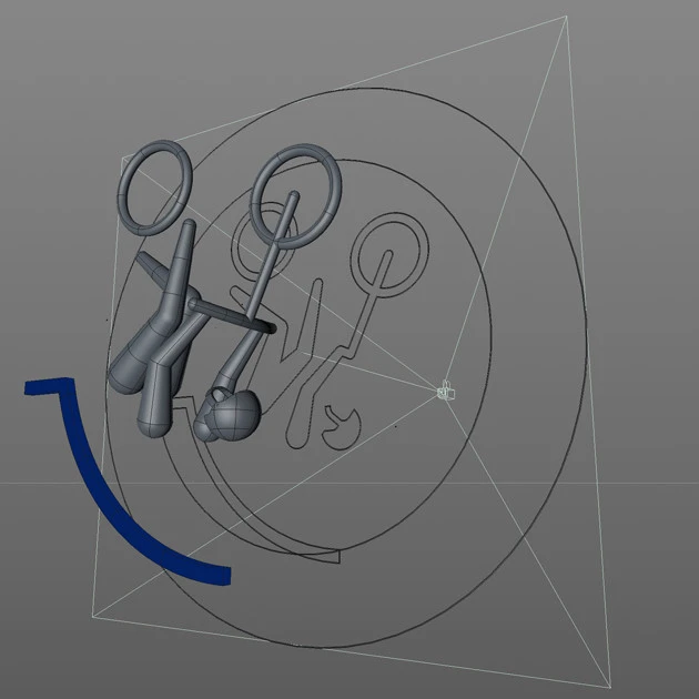 動くスポーツピクトグラム「BMX フリースタイル」の制作過程の画像 ©Tokyo 2020