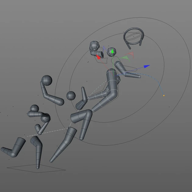 動くスポーツピクトグラム「バスケットボール」の制作過程の画像 ©Tokyo 2020