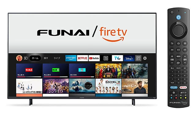 FUNAI Fire TV Smart TV 5万4890円(43インチ)