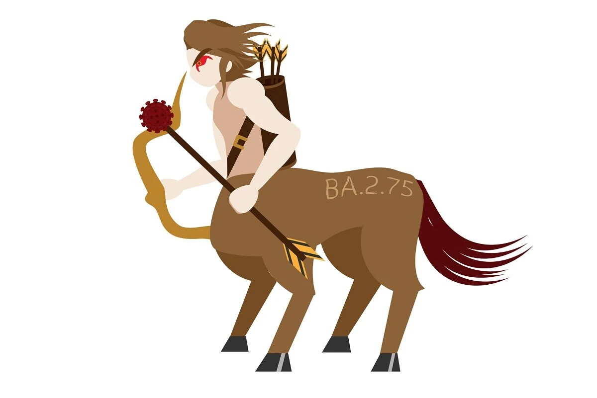 新型コロナの変異株BA.2.75には、ギリシア神話に登場する半人半獣の怪物、「ケンタウロス」というニックネームがついている。