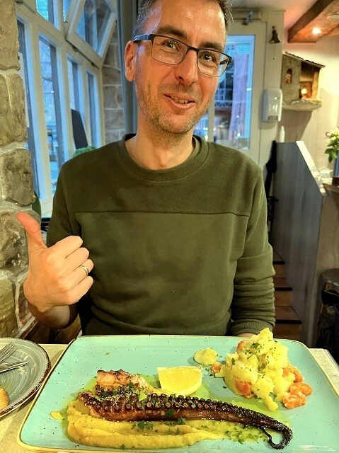 ダニエルと蛸足のソテー