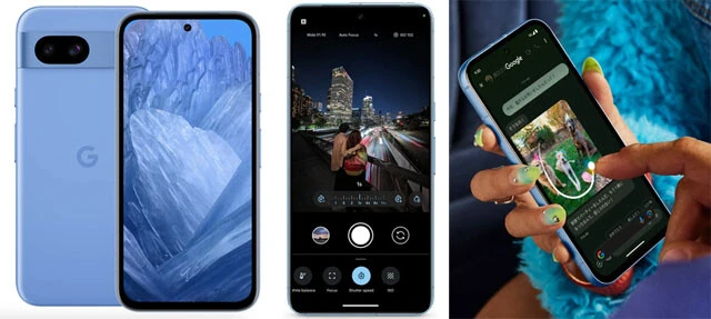 Google Pixel 8a 7万2600円。Google独自開発のチップセットであるTensor G3を搭載し、AI機能が全部入りの最新格安モデル。写真の背景を変更したり、対象物を移動できるCMでおなじみの編集マジック。暗闇に強く、ピンボケ写真を秒で補正。さらに人物の顔を笑顔にするベストテイク機能など、AIをフル活用した機能が大充実!