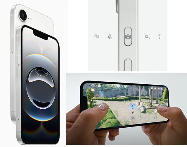 iPhone 16e（Apple／9万9800円から）これまでシリーズ最安モデルだったiPhone SEの後継モデルとなる本端末。上部にノッチが配置される6.1インチのディスプレーと、『原神』のような3Dアクションゲームもサクサクと動作する、上位モデルと同じA18チップを搭載。充電用にUSB-C端子が採用され、汎用性も大幅に向上！