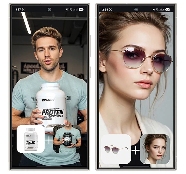 中小零細ネットショップでもAIを使えば激安価格でモデルを起用可能。商品画像をアップするだけで、モデルが手にした完璧なCMを制作。ライバーも失業です