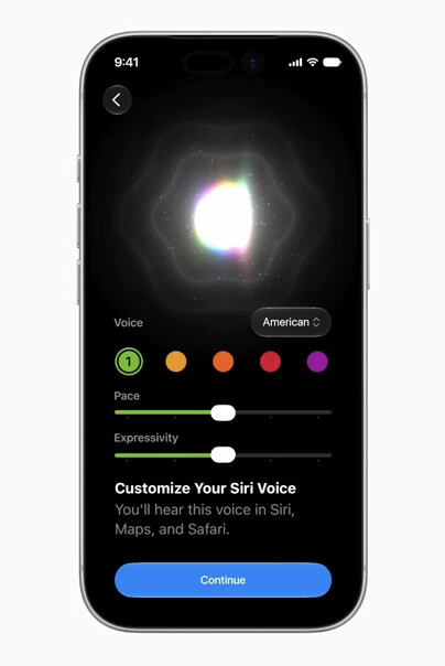 Siri AIの音声をユーザーがカスタムすることも可能だ