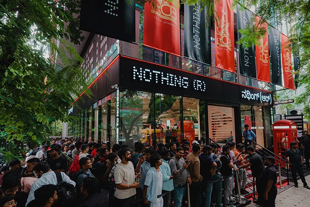 2022年にイギリス・ロンドン、今年2月にはインドのテックシティ・ベンガルールに直営店をオープンしたNothing